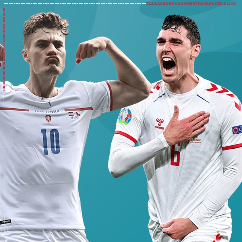 Tứ kết Euro 2021 CH Séc và Đan Mạch