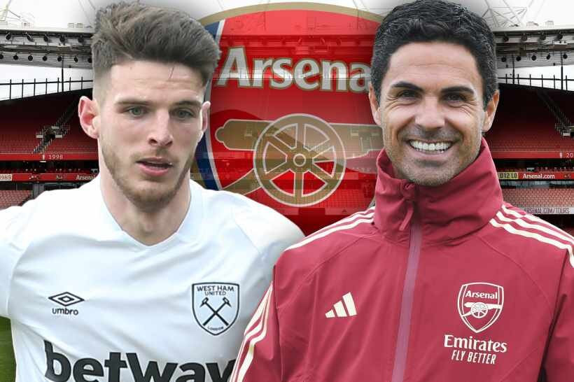 West Ham muốn Arsenal thanh toán luôn mức giá cao cho chuyển nhượng Declan Rice